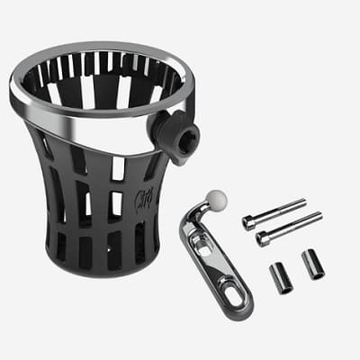 MGS 59810 - SUPORTE PARA BEBIDAS GRANDE COM SUPORTE UNIVERSAL CROMADO