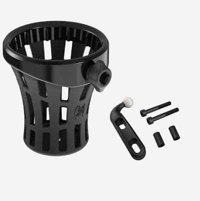 MGS 59911 - SUPORTE PARA BEBIDAS BIG ASS GEN 2 COM SUPORTE UNIVERSAL PRETO